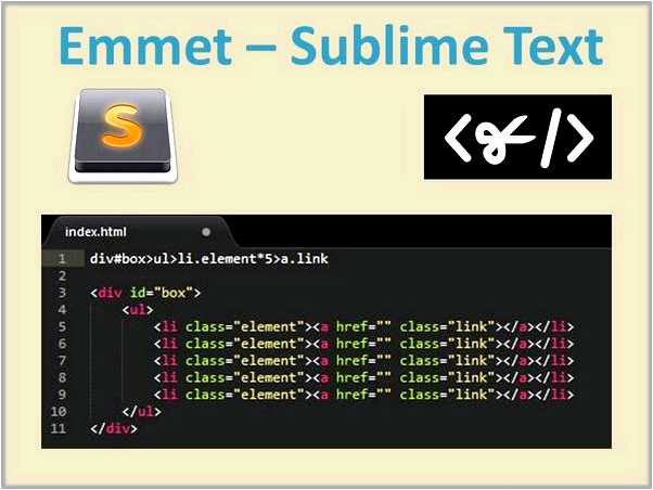 Emmet sublime text 3