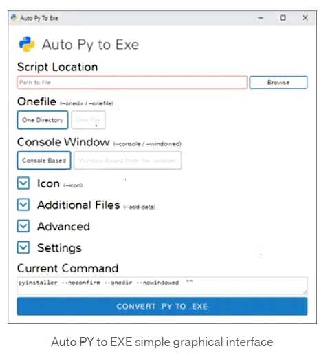 Как скомпилировать Python в исполняемый файл (exe) в Windows