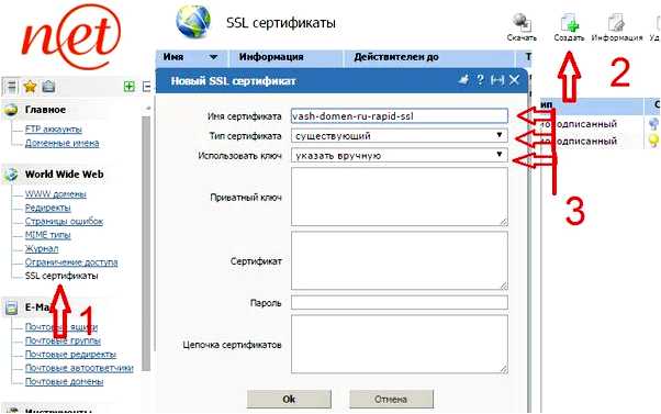 Как установить SSL сертификат