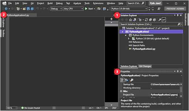 Как запустить код Python в Visual Studio (запустить, python, visual, studio, Visual Studio, Python Visual) Как запустить код Python в Visual Studio