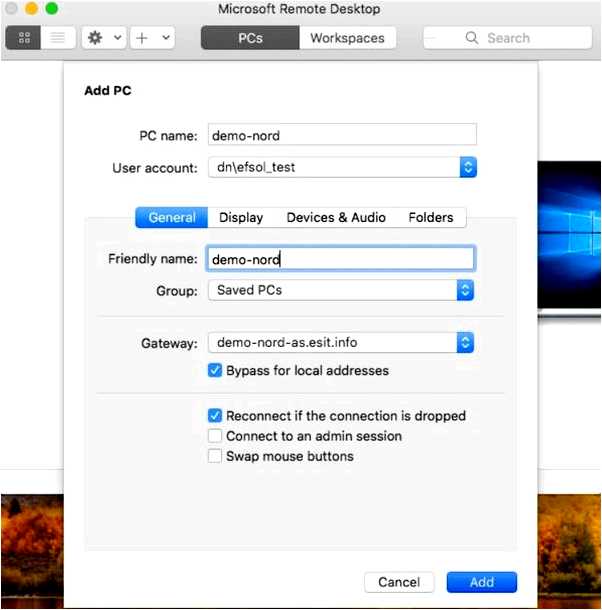 Mac os подключение к удаленному рабочему столу windows