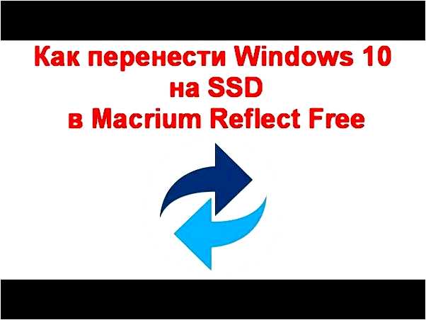 Macrium reflect перенос windows 10 на ssd