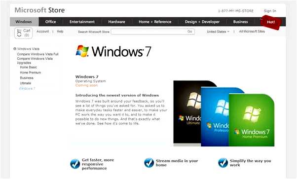 Microsoft store windows 7