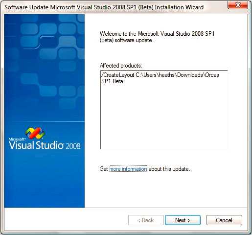 Скачать Microsoft Visual Studio 2008 SP1