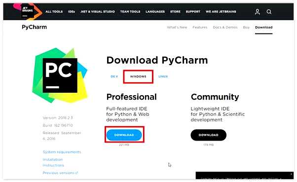 Скачать Pycharm 64 bit для Windows 10