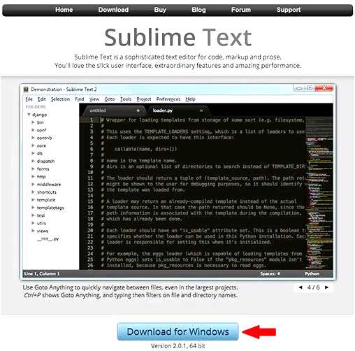 Sublime text официальный сайт - установка обзор и функциональность
